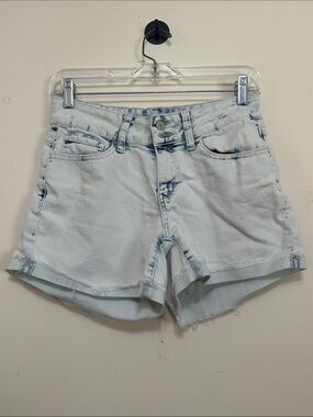 SO Light Blue Washed Denim Shorts